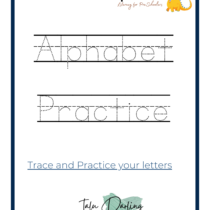 Trace and Practice Preschool Alphabet workbook