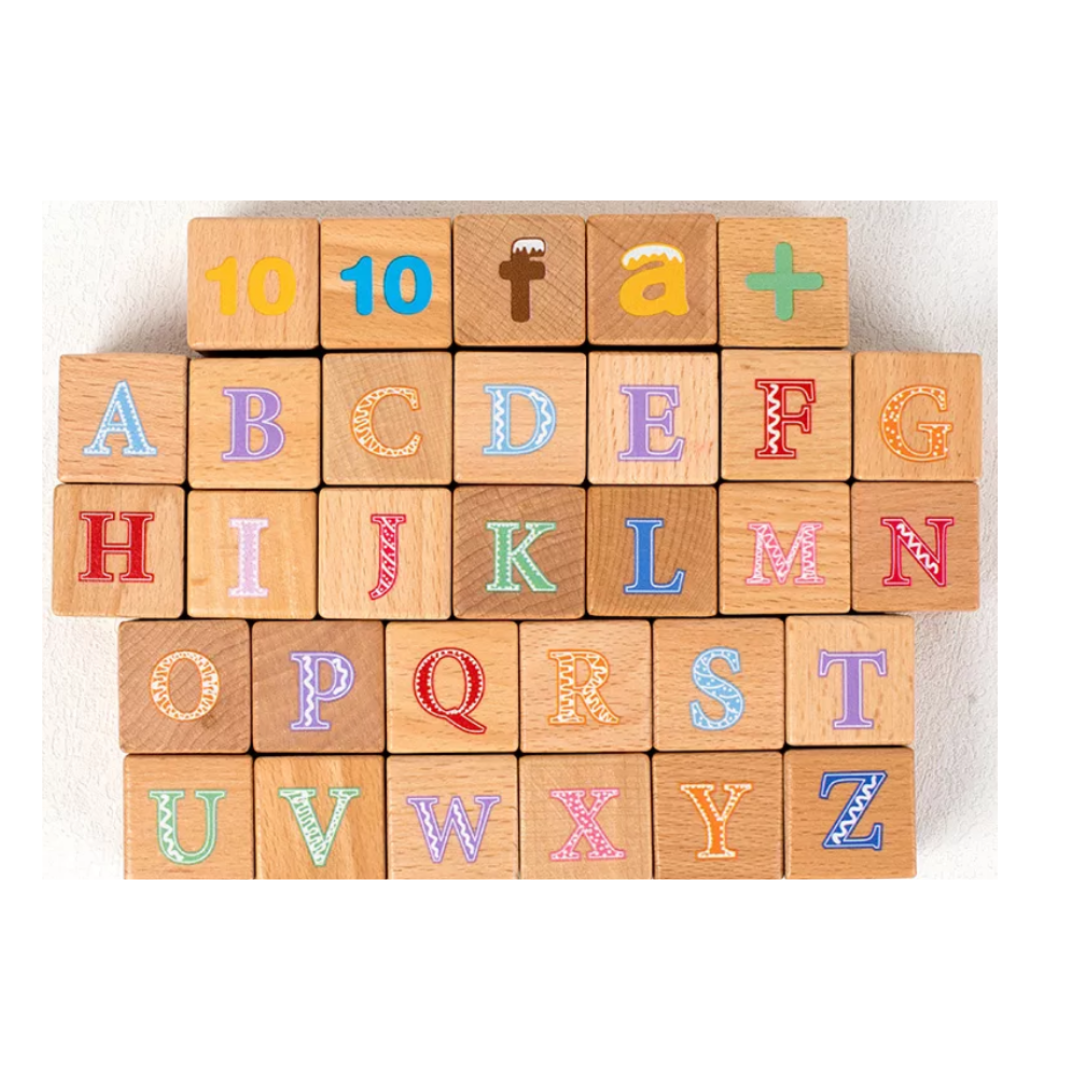 Alphabet & Number Puzzle Blocks - Talu Darling